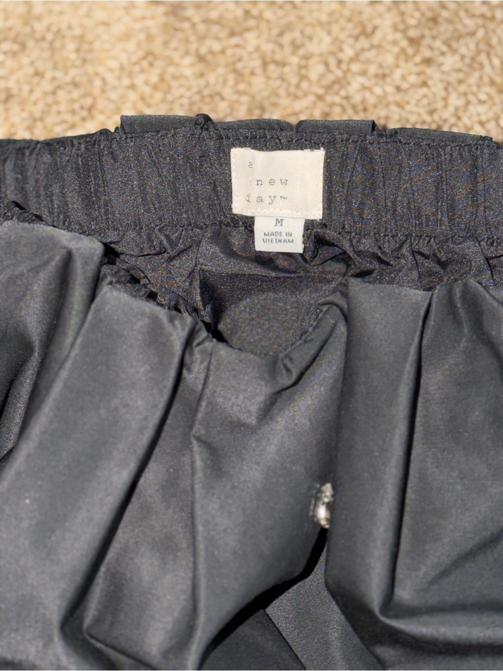 A New Day brand women's embellished bubble mini skirt black. Size medium NWT - Picture 5 of 9